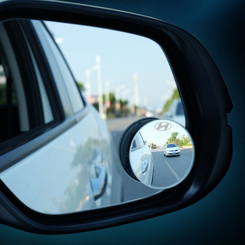 Materiale spejl 304 rustfrit stål bil spejl 360 ° roterende auto bakspejl til hyundai tucson  ix35 accessori