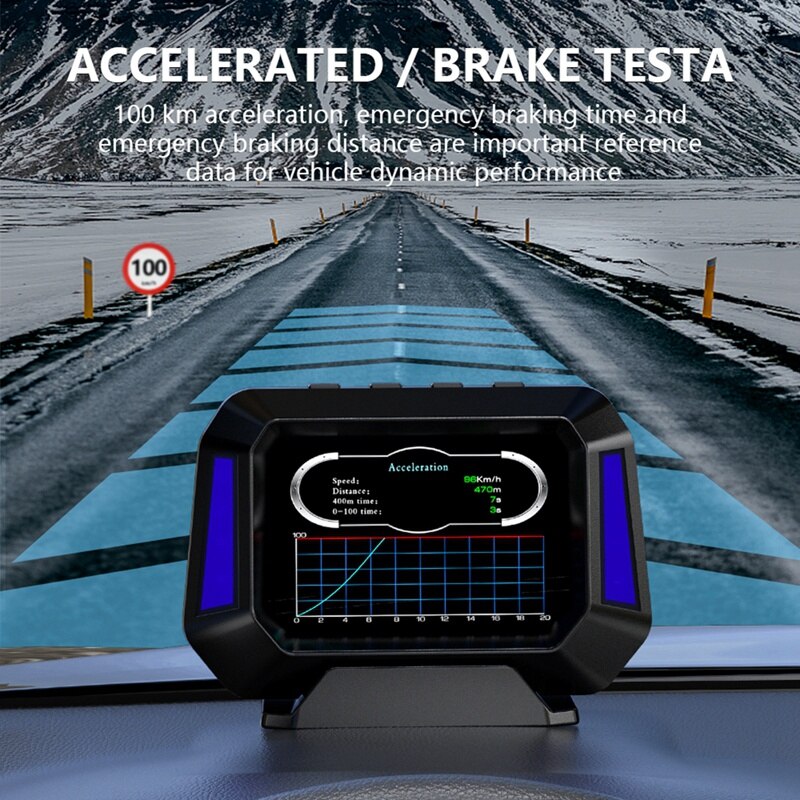 Inclinómetro de 4x4 para coche, Sensor de nivel, HUD, gradiente, GPS, sistema de vehículo todoterreno en tiempo Real, velocímetro, accesorios para coche, P21