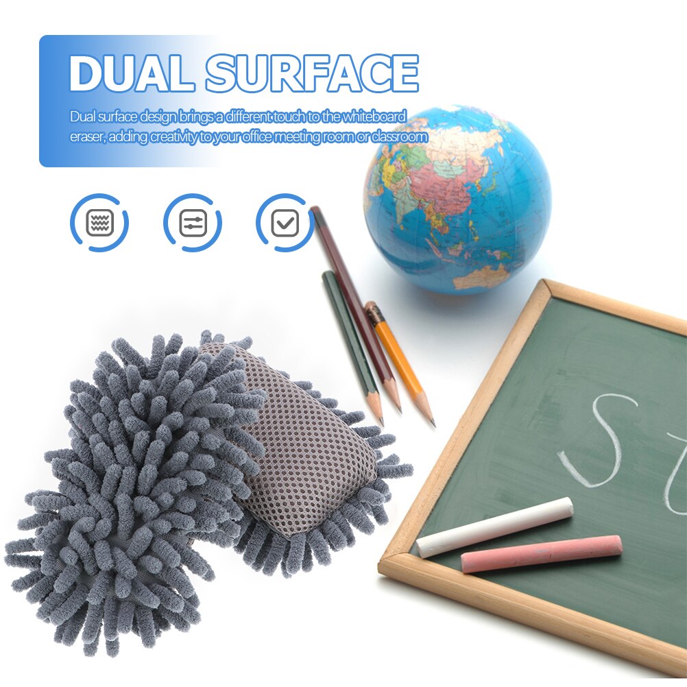 Effaceur à sec en microfibre pour tableau blanc, 2 pièces