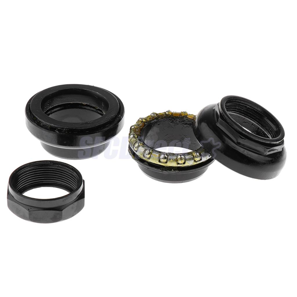1-Inch Cycling Bicycle Bike Headset Threadless Head Set Bearings Headset Bicycle Parts Black Silver