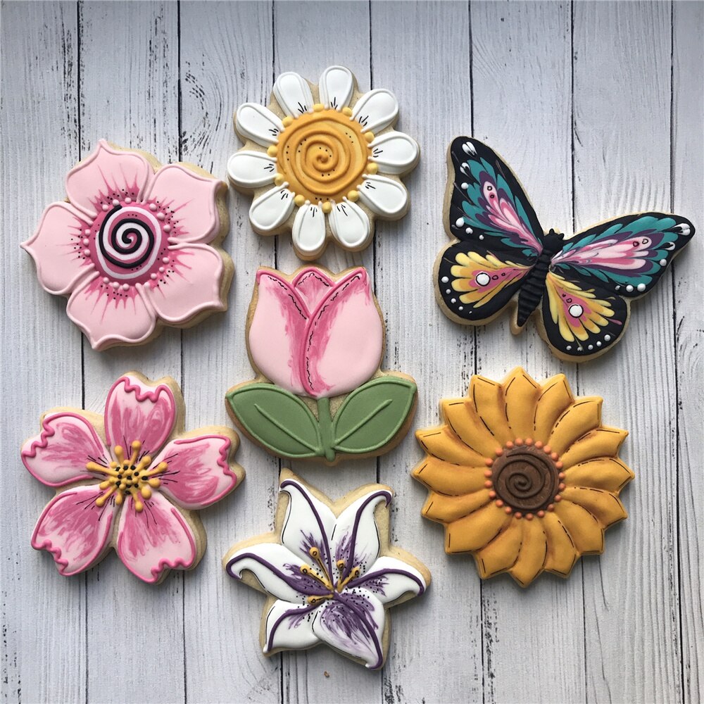 Keniao Daisy Bloem Cookie Cutter Voor Moederdag Party-8.3X8 Cm-Lente Biscuit Fondant Brood mold-Rvs