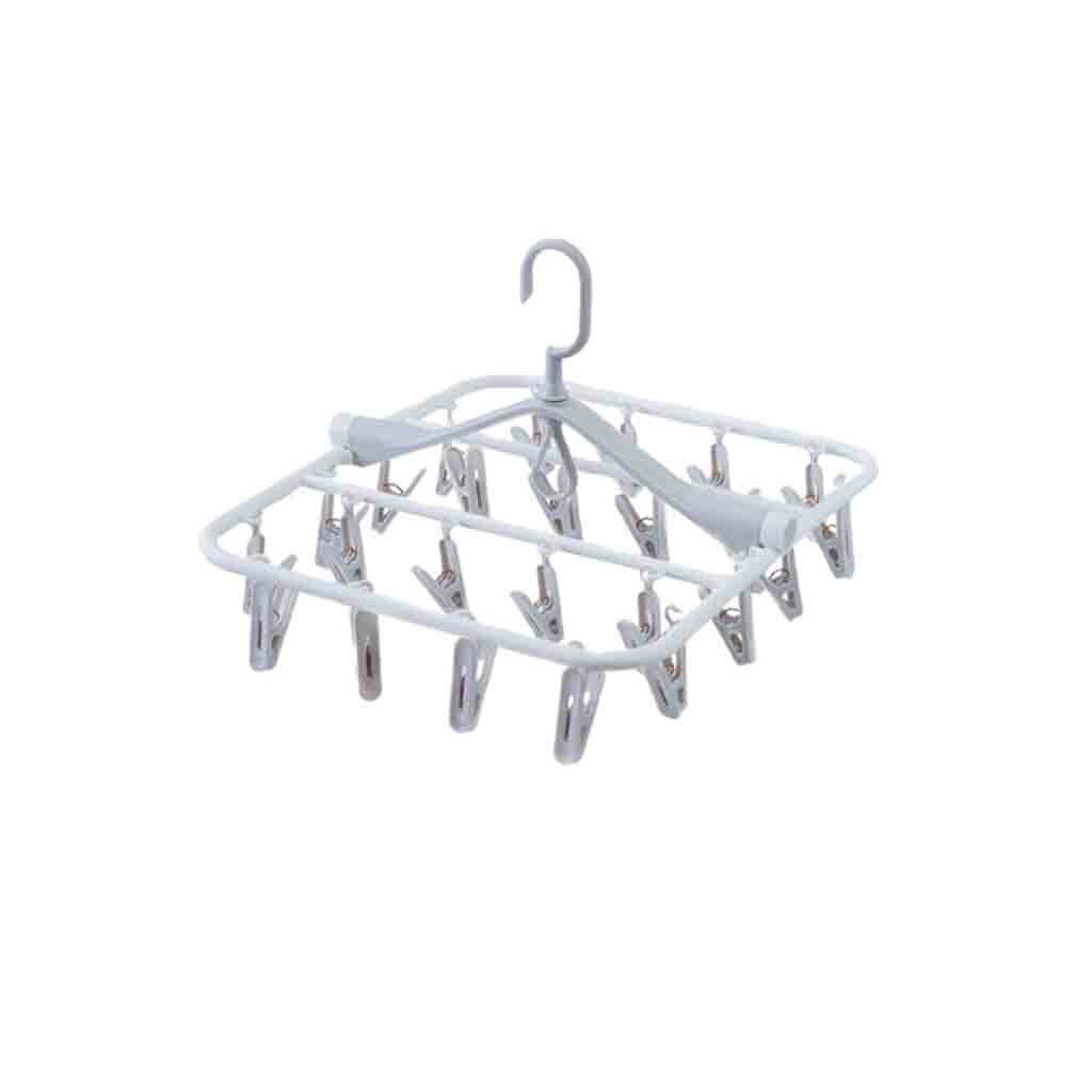 Étendoir à linge rétractable à roulettes pour sous-vêtements, chaussettes, crochet, cintre, sèche-linge, 24 clips, organisateur de placard, garde-robe, organisateur suspendu, valise