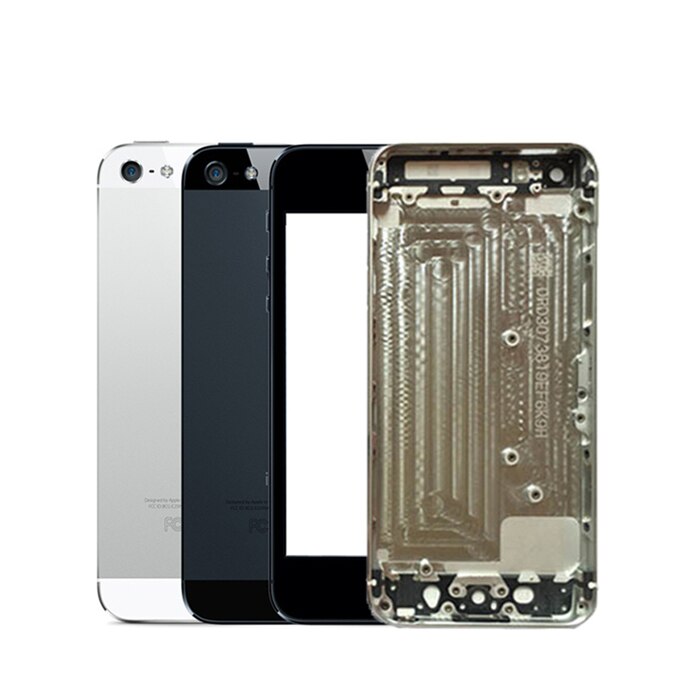 Voor Apple Iphone 5 5G/5S/5C/Se Terug Batterij Cover Achterdeur Behuizing Case midden Chassis Vervanging + Sim Tray Side Terug Behuizing