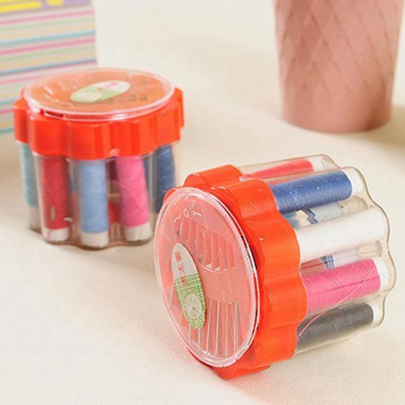 10pcs/set Polyester Sewing Thread Hand Stitching Sewing Machine Threads 40m Sewing Thread With Needle Box Sewing Accessories