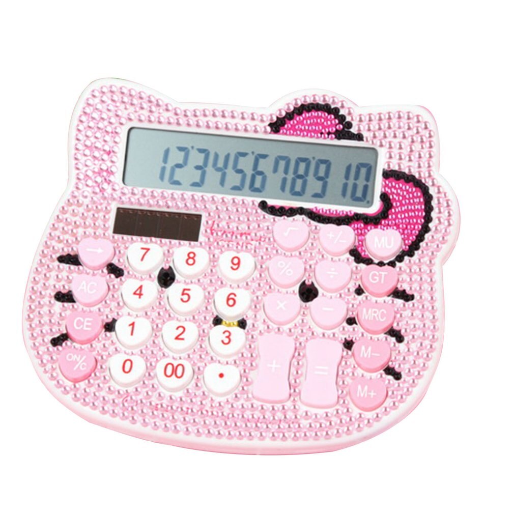Strass cristal diamante mini calculadora de plástico moda energia solar calculadora estudante escritório papelaria: 3