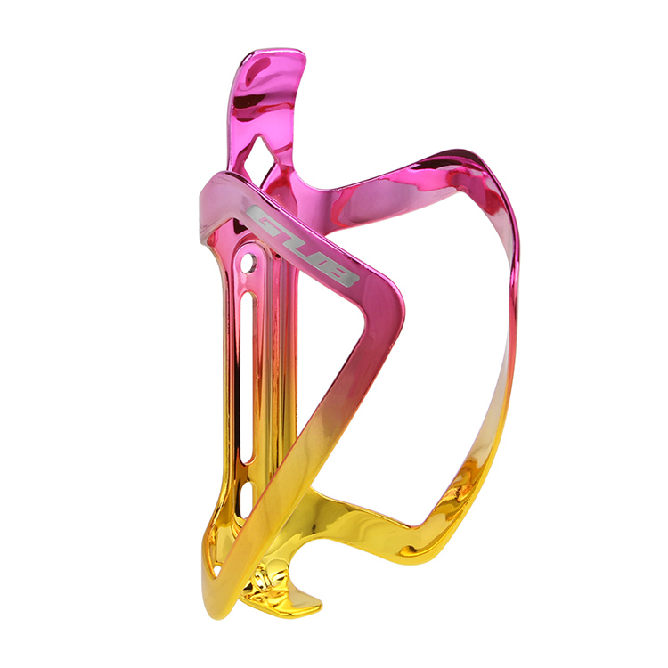 GUB-soporte para botella de agua de bicicleta, de aleación de Color Aluminio, botella para agua y bebidas: Pink-golden