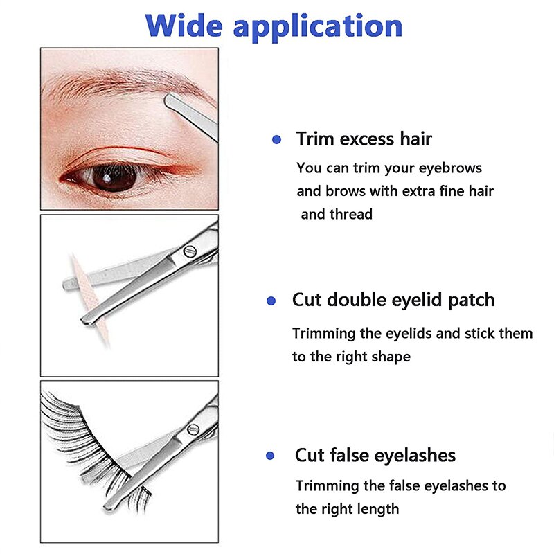 Tijeras de punta redonda para la nariz, productos de belleza, herramienta de maquillaje, eliminador de vello de uñas, seguro para la salud, 1 ud.