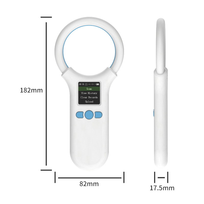 Lecteur RFID pour animaux 134.2KHz 125kHz, Scanner de micropuces pour animaux de compagnie, chat, chien, puce en verre FDX-B, USB/Bluetooth/2.4G, lecteur d'étiquettes pour animaux