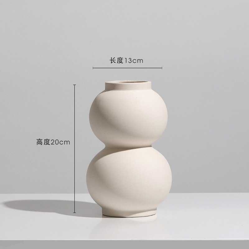 Nordic Ceramic Vase - Elegant Home Decor Accent
