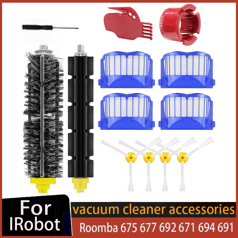 Replacement for iRobot Roomba 675 677 692 671 694 691 615 635 676 670 645 690 600 500 Series 595 585 Vacuum Cleaner Accessories: light green