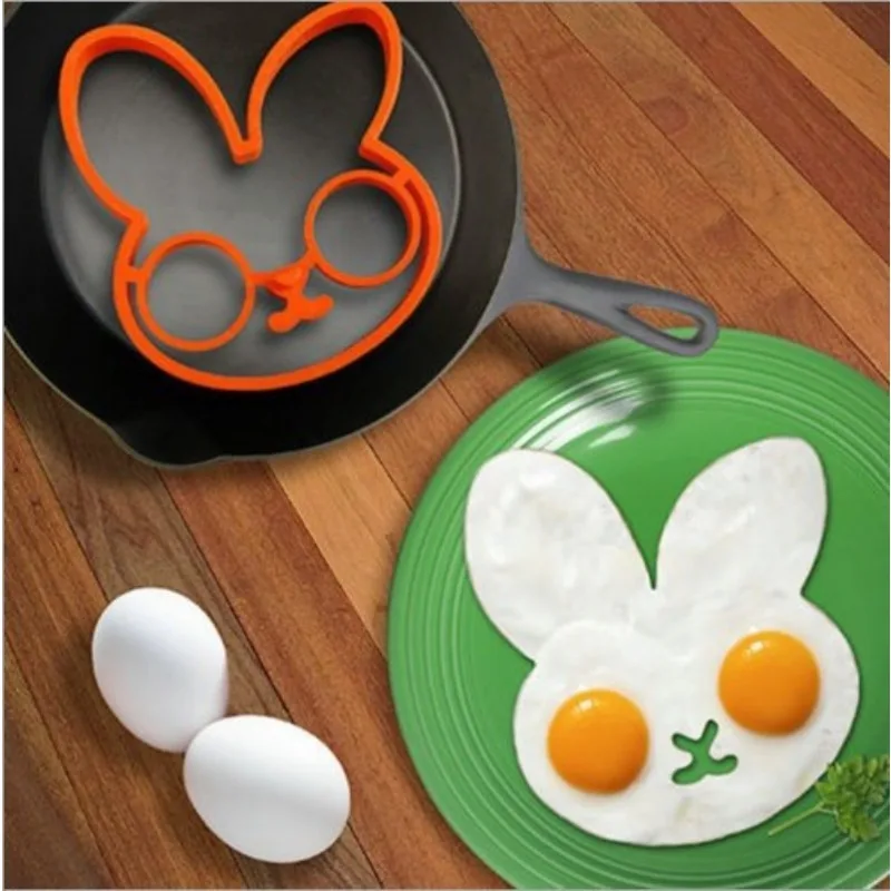 Molde para tortilla de desayuno, molde moldeador de anillo para tortitas y huevos de silicona, herramienta de cocina, accesorios de cocina DIY, dispositivo separador de huevos de plástico
