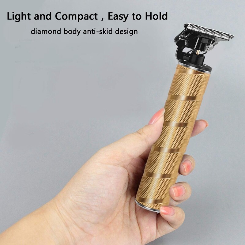 Outliner Hair Clippers, T-Blade Cordless Hair Trimmer for Men Waterproof Grooming Kit