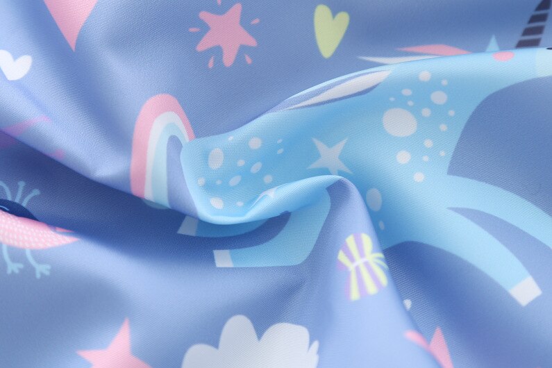Söt regnbåge unicorn jacka vindjacka för tjejer 2-8 år barnjacka vår - sommar barnkläder trenchcoat barn