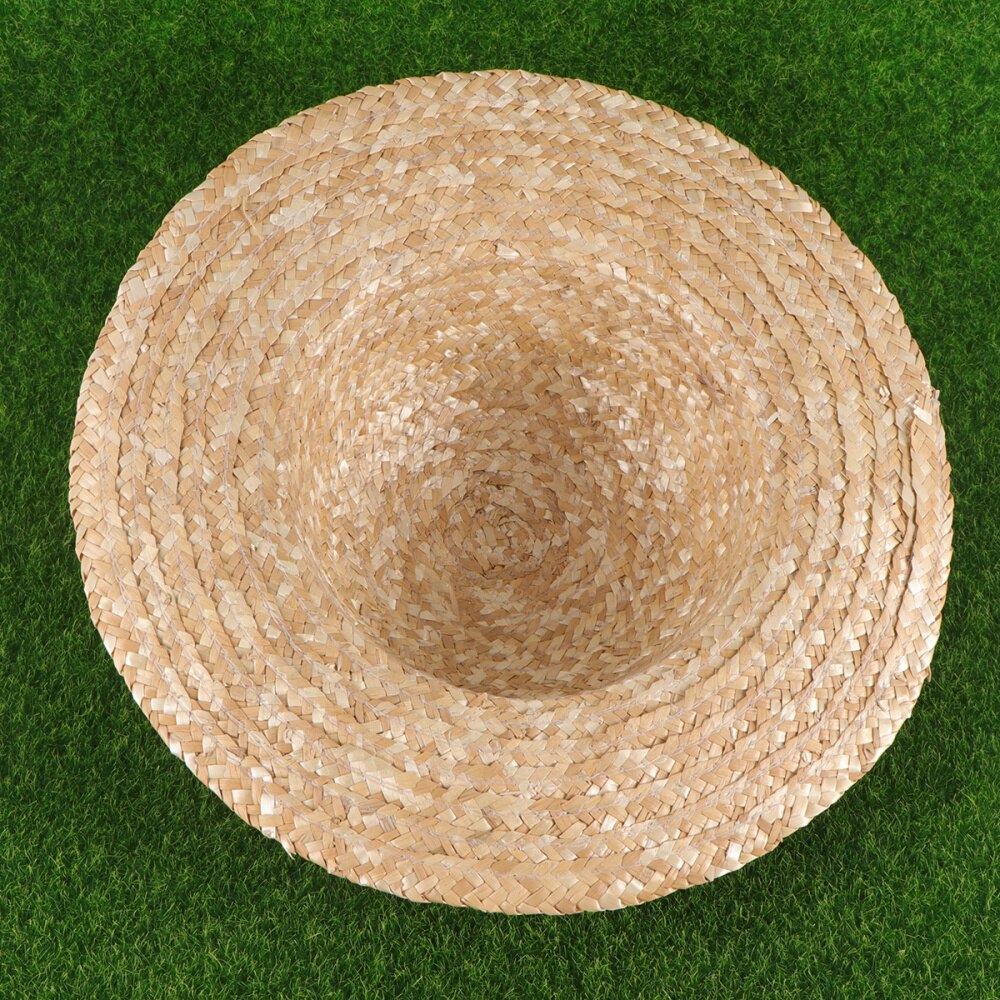 1Pc Children Painting Straw Hat DIY Painting Props for Kids Kindergarten Nursery (Diameter 32cm): Size 5
