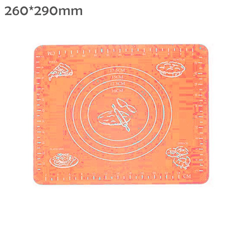 1PC Silicone Baking Mats Sheet Pizza Non-Stick Maker Holder Pastry Kitchen Gadgets Dough Rolling Pin Mat Bakeware Accessories