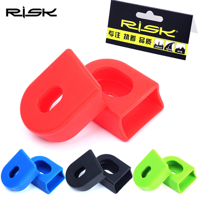 RISK-Protector de manivela para bicicleta de montaña, 1 par, Protector de 4 colores para cadena de rueda de bicicleta de montaña SLX XT