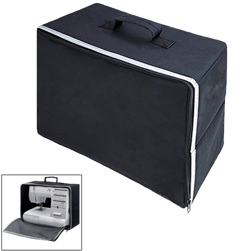 Portable Dust Proof Storage Sewing Machine Cover Carrying Case Universal Travel Tote Bag Organizer Zipper Closure Top Handle