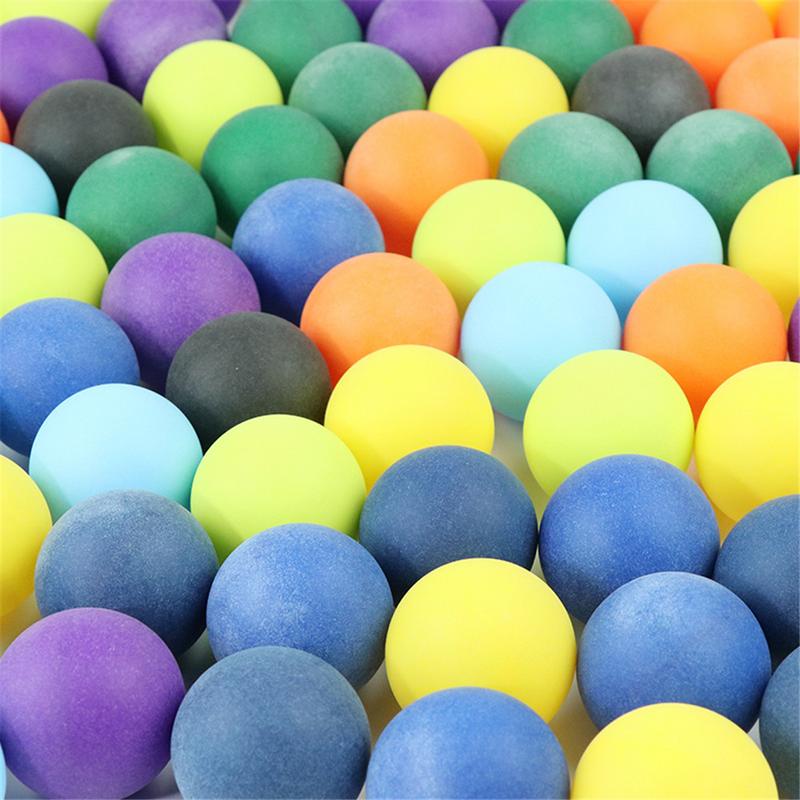 100 Uds. PP Material Pelotas de Ping Pong Juego de con pelotas de lotería de Ping Pong de Color puede ser herramienta para deportes al aire libre