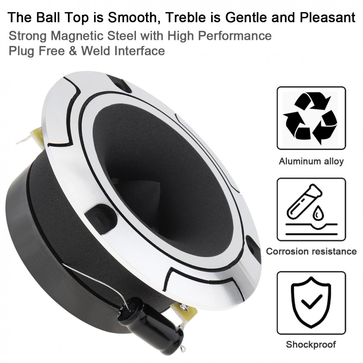 Tweeters 2 Stuks 4 Inch 150W 6OHM Aluminium Bullet Tweeter Met Condensator Voor Voertuig Auto Auto Stereo Gemodificeerde