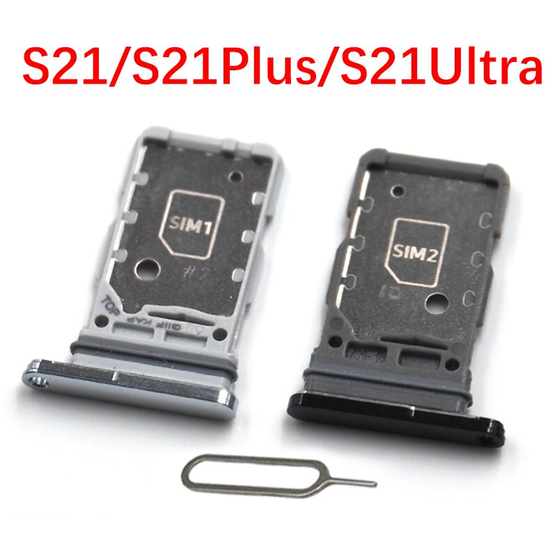 For Samsung Galaxy S21 Ultra S21+ S21U S21 Plus Dual SIM Card Sim Tray Card Slot Holder