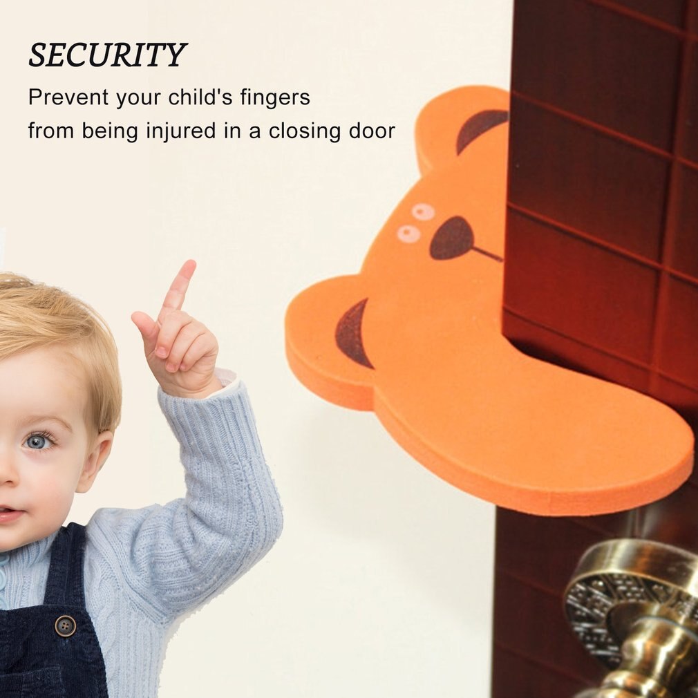 Cartoon Dieren Deurstopper Laden Kast Veiligheid Lock Klem Eva Foam Vingerknelbeveiliging Guard Kinderen Veiligheid Protector