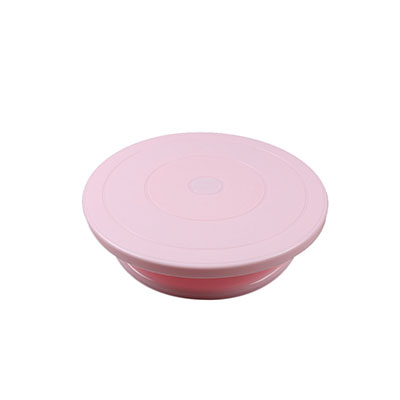 28cm antislip Plastic Taart Draaitafel Roterende Taart Roterende Tafel Ronde Keuken Bakken Tools: Roze