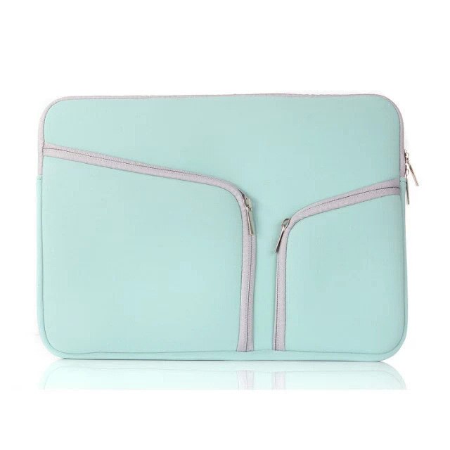Laptop Sleeve For Macbook Pro Air Retina 11 12 13 15 inch Notebook Bag Pouch Double Pocket Zipper A1706 A1707 A1770 A1932: Sky blue / For Macbook 15 inch