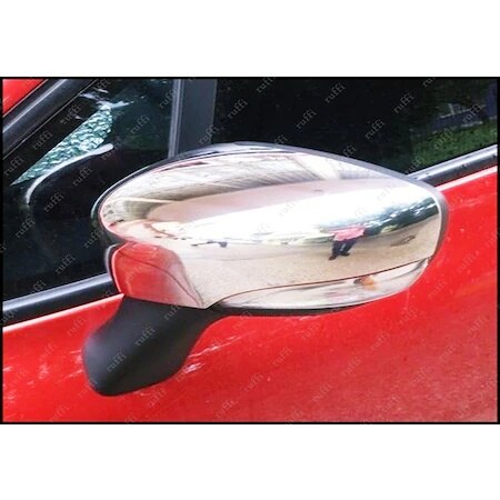 Cubierta de espejo cromado Renault Clio 4 HB 2 piezas P. De acero