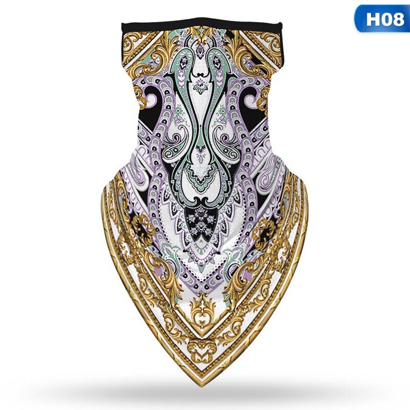 Unisex Bandana Tube Head Scarf Neck Gaiter Face Shield Mouth Cover Triangle Mask Outdoor Breathable Bike Bicycle Motorcycle: H08