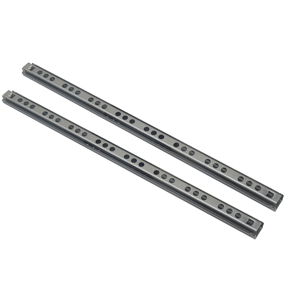 Micro Drawer slide Ball Guide Two Sections 17mm Wide Steel Fold Drawer Steel Ball Slide Rail Furniture Hardware Fittings