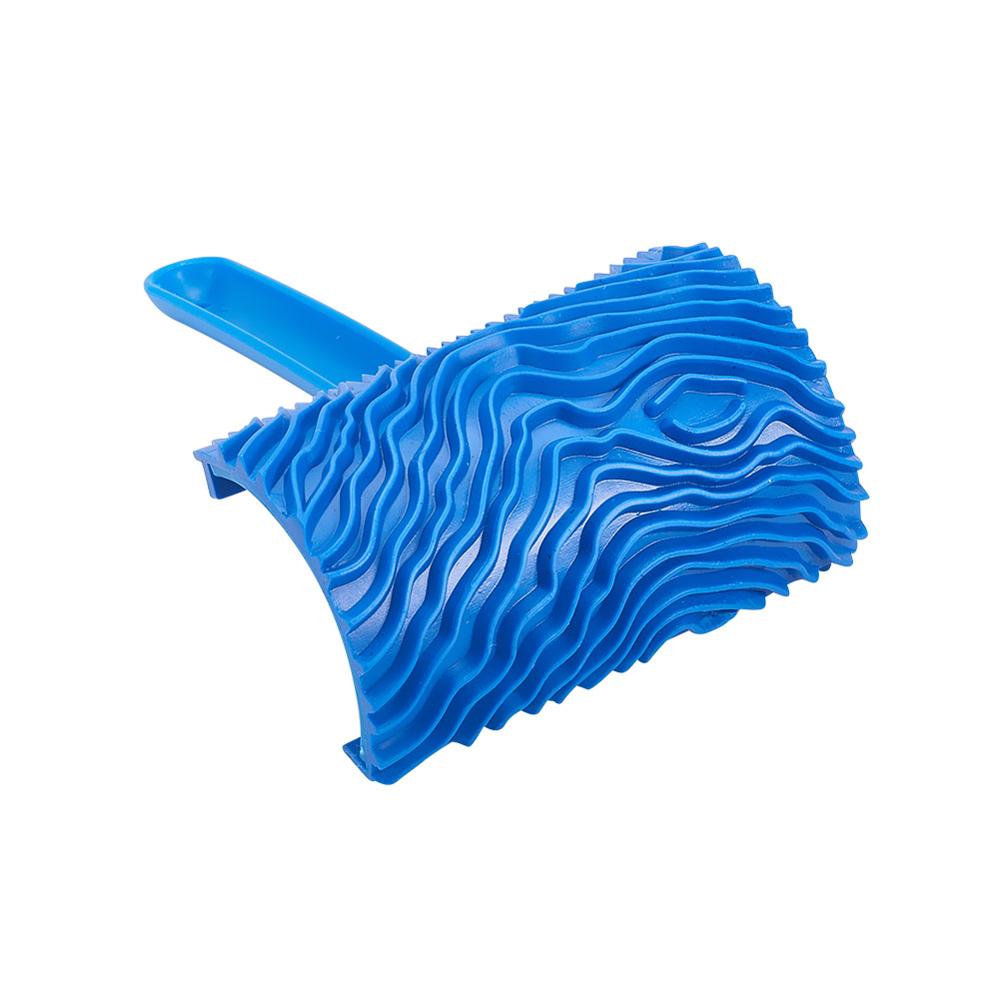 Blue Wood Grain Tool Wood/Plastic Handle Rubber Wood Grain Paint Roller DIY Pattern Stamp For Wall Painting Decoration 1pcs/2pcs: MS17-4 x1pcs