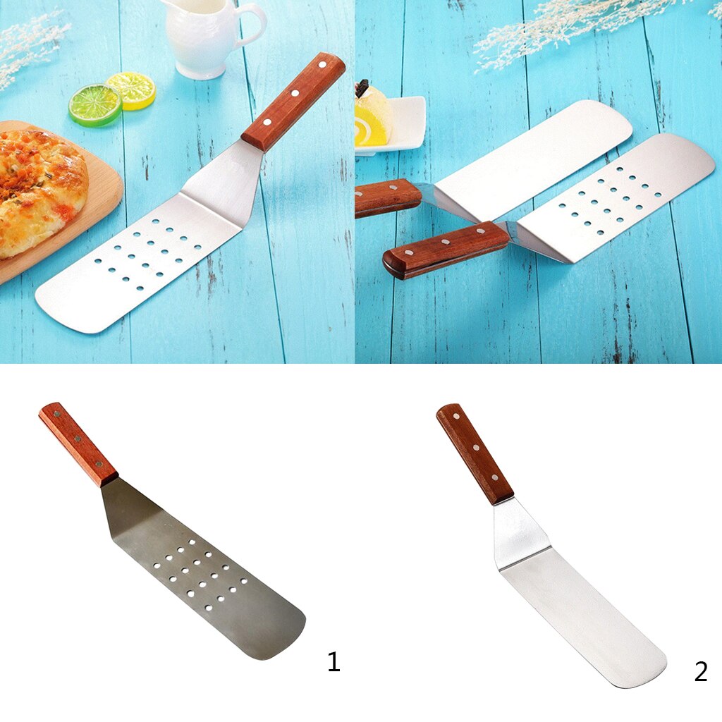 Stainless Steel Metal Griddle Spatula Griddle Accessories Hamburger Turner Scraper Pancake Great for BBQ Grill
