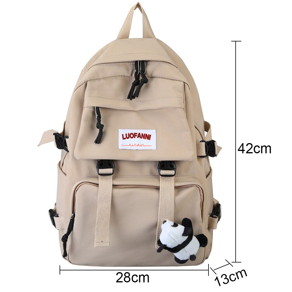 Student Mädchen Schnalle Rucksack Wasserdichte Nylon Nette Schule Tasche Laptop Damen Rucksack Frauen Buch Kawaii Tasche Weibliche Luxus