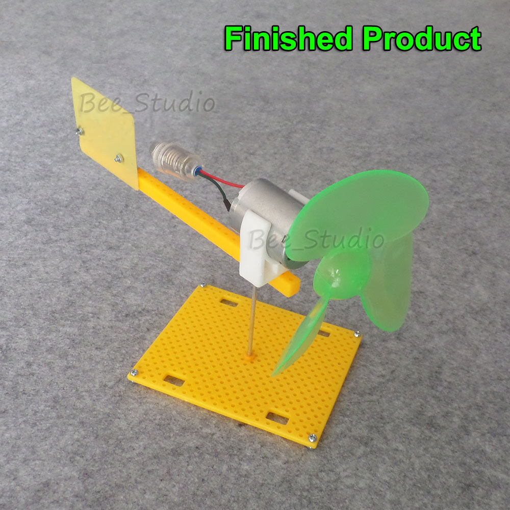 Micro Wind Turbines Power Generator Model Mini DC Electric Motor Generator Hobby Student Children Science DIY Test Kits