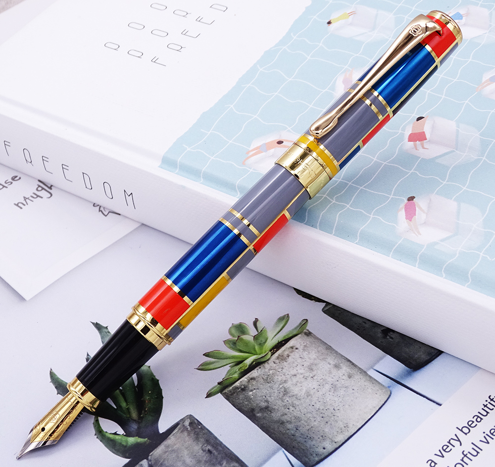 Hero 767 Fountain Pen with Golden Trim Colored Ink... – Vicedeal
