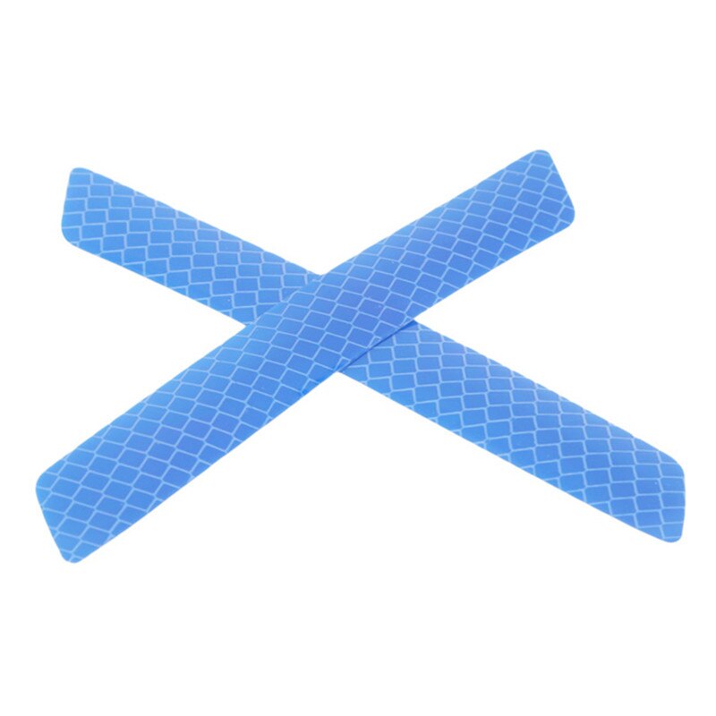 Car Body Safety Reflective Warning Stickers for Car Door Wheel Eyebrow Rear Bumper Review Mirror Helmet Decal Pegatinas Aksesuar: blue