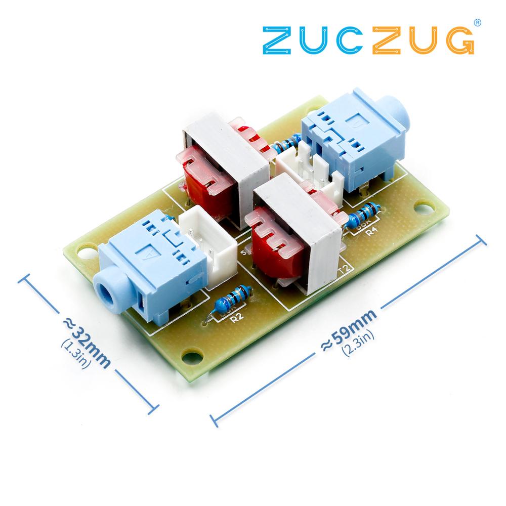 XH-M372 Stereo /Audio Isolator Vehicle Common Ground Suppression Interference Noise Isolation Module Transformer Coupler