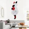 Cute Cat Quartz clocks Pendulum Clock Swinging Tail Wall Clock home Bedroom mirror Wall Quartz Needle Decor Wall Watch Clocks G2
