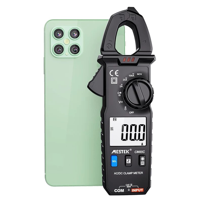 Clamp Meter Auto Range 100A 600V NCV High Precision Non-Contact Protable Clamp Meter Send Temperature Probe And Clip