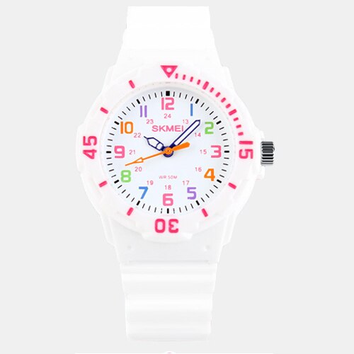 Casual Children Jelly Watch Girls And Boys Quartz Silicone Baby Waterproof Kids Watch Girl Wristwatch Reloj Relogio: White
