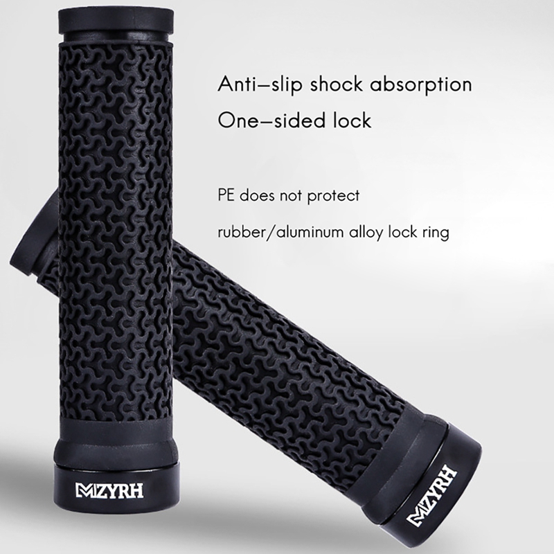 Mzyrh Fiets Handvat Bar Grips Super Zachte Enkelzijdig Vergrendeling Fiets Stuur Cover Voor Mtb Racefiets Vouwfiets