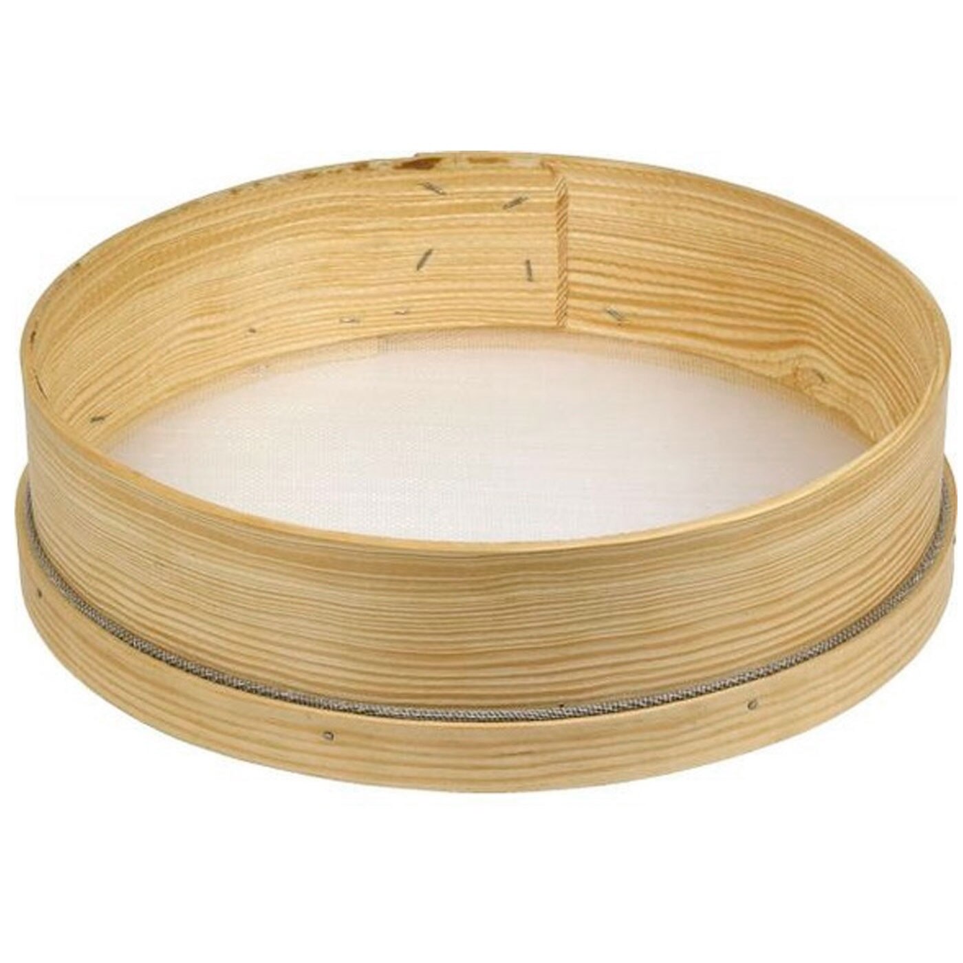 Tradineur - Tamiz de madera, malla fina, tradicional, adecuado para tamizar harina, azúcar, trigo, arena, colador para r