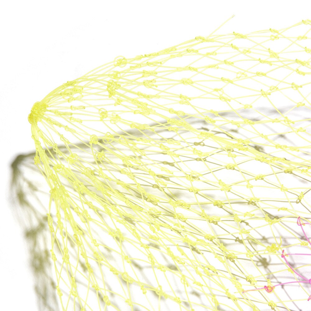 Nylon Fishing Nets Collapsible Fishing Tools Rhombus Mesh Hole Depth Folding Nylon Landing Dip Net 2 Sizes Fishing Carp Net