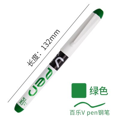 1pcs PILOT Fountain pen SVPN-4W V Pen Straight liquid disposable color pen Student Words Office Signature Supplies M nib: Green