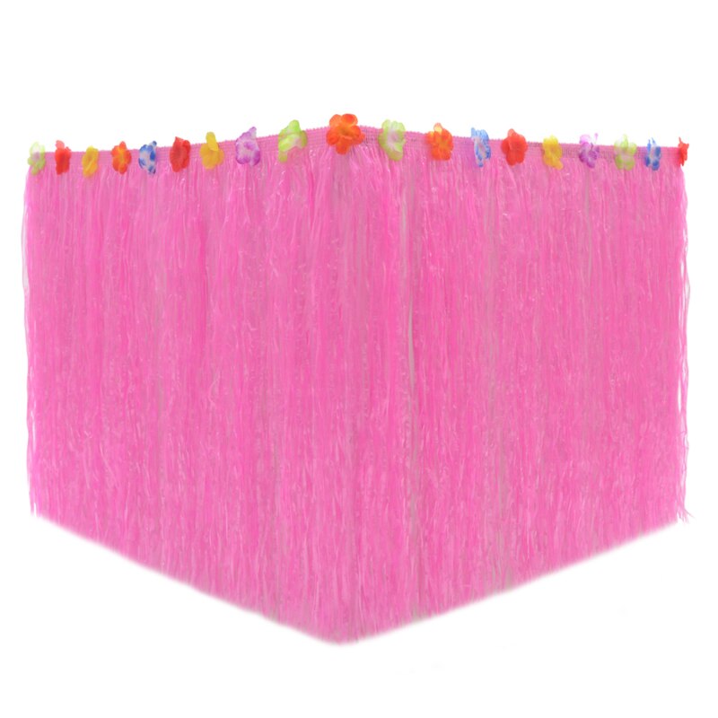 Table Skirt For Tropical Hawaiian Party Decorations Beach Party Decorations Supplies Adult's Kid's Birthday Table Cover Decor: Pink