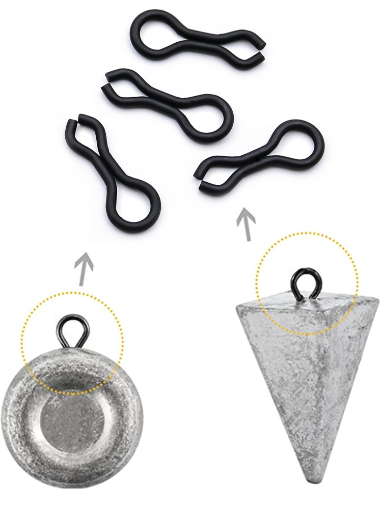 Ojos de pesca de 9KM, 50 ~ 200 Uds., plomos piramidales de acero inoxidable, molde de peso para pesca DIY, aparejos de carpa, molde de plomo