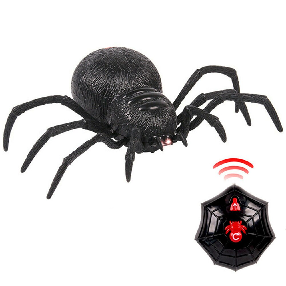 Scary Creepy Simulated Spider Remote Control Toys Prank Kids Child Halloween Party Decor BM88