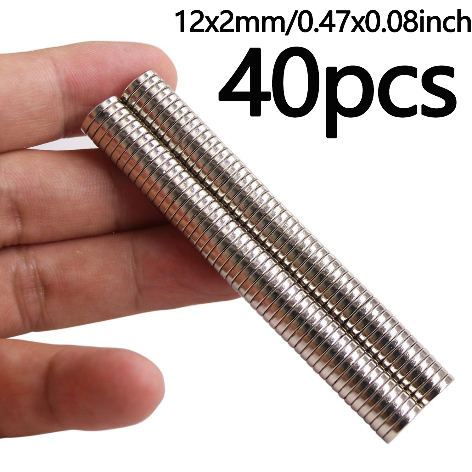 Yizhet Mini-magneten, kleine ronde magneten, 8 x 1 mm, voor magneetbord, whiteboard, prikbord, koelkast, 100 stuks
