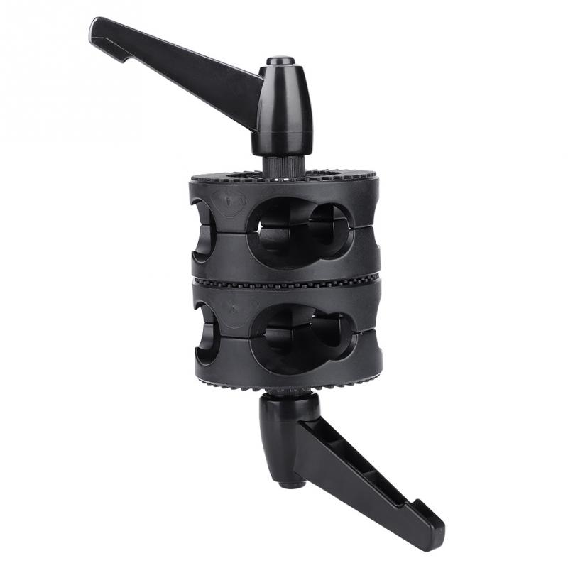 Dual Wheel Reflector Bracket Support Rotator Light Stand Adapter Photography Accessory A