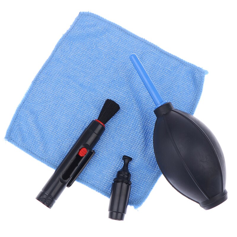 Camera Cleaning Kit Dust Cleaner Lens Clean Brush Pen Wipes Fuliginous Air Blower Kit For Canon Sony Spirit Warm Shoe Lens